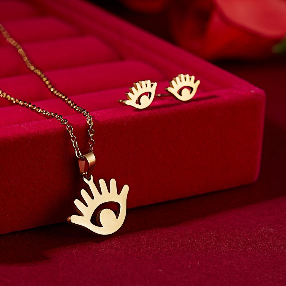 Smiley face Earring Set Fashion versatile clothes Pendant
